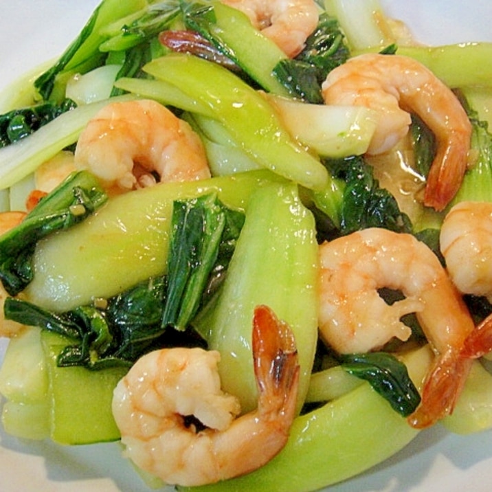 青梗菜と海老の中華炒め レシピ 作り方 By Mint74 楽天レシピ 青梗菜と海老の中華炒め レシピ 作り方 By Mint74 楽天レシピ